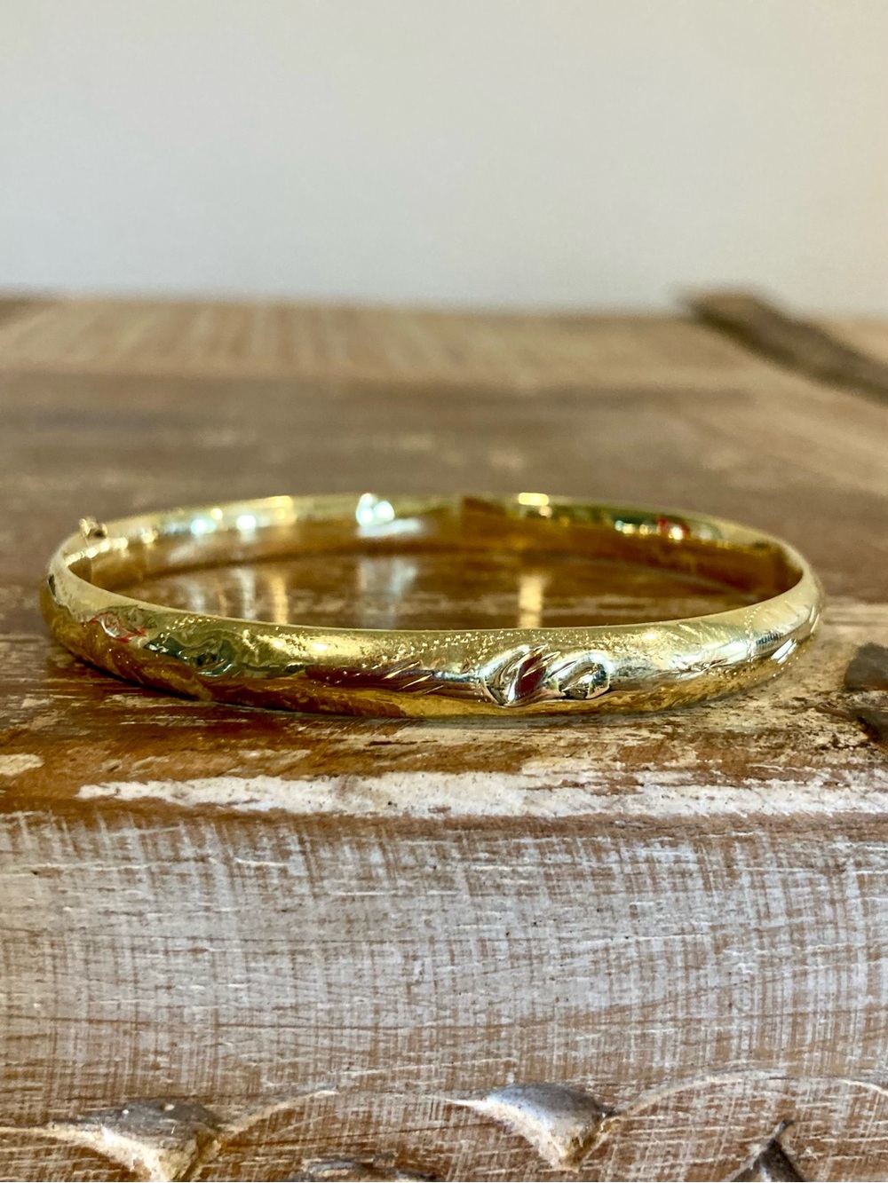 14k Gold Hinged Bangle Bracelet 7 Grams Scrap Broken Jewelry - Picture 9 of 17